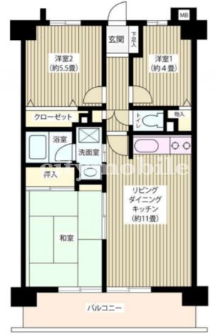 ヴェルデ武蔵野＞間取図