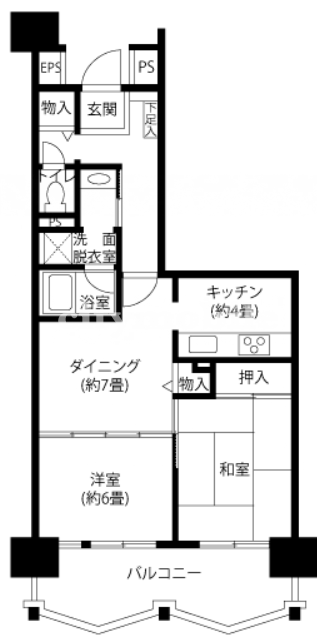 トミンハイム台場五番街＞間取図