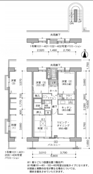 新川・島屋敷通り>間取図