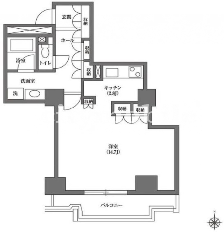 文京グリーンコート ビュータワー本駒込>間取図