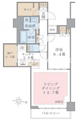 Brillia ist 東雲キャナルコート＞間取図